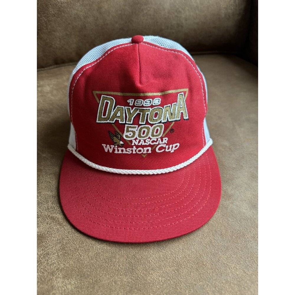 Vintage 1999 Daytona 500 Nascar Winston Cup Trucker Hat Cap Snapback Racing